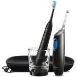 Philips Sonicare HX8494/03 AirFloss Ultra und DiamondClean 9000 Kombi-Pack Zahnbürste schwarz