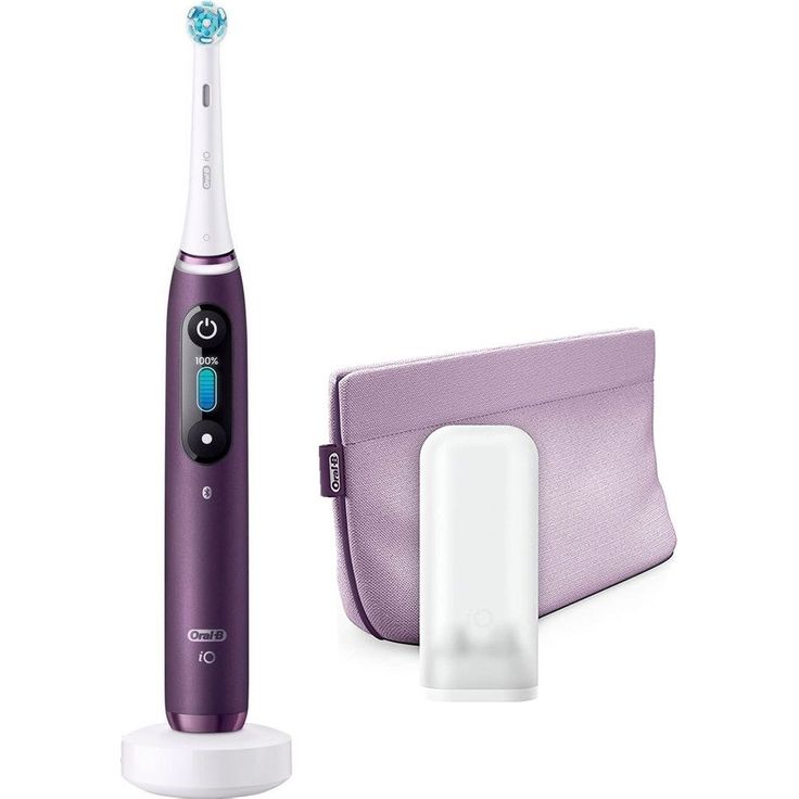 Oral-B iO Series 8N Special Edition, purple, mit intelligenter Andruckkontrolle & Farbdisplay, inkl. 1 Aufsteck-Bürste, Mini-Aufbewahrungsbox & Aufbewahrungstasche – Bild 1