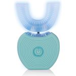 Maxxmee Schall-Zahnbürste - 360°-Borsten - LED-Blaulicht & Vibration - weiß-türkis