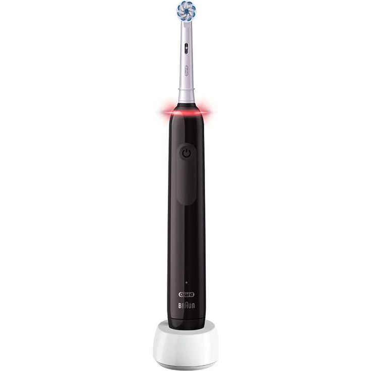 Oral-B Pro 3 3000 Sensitive Clean schwarz-weiß visuelle Andruckkontrolle 3 Reinigungsprogramme + Timer – Bild 2