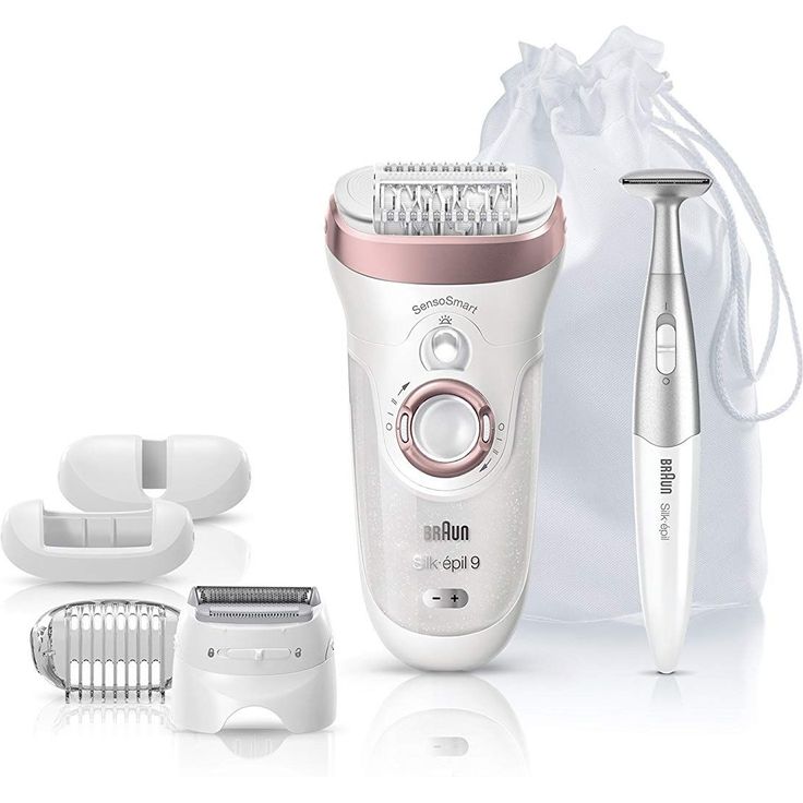 Braun Silk-épil 9 9-890 SensoSmart Epilierer, mit Andruckkontrolle, Epiliergerät mit 7 Extras, rosegold – Bild 1