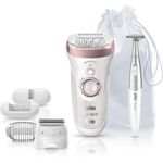 Braun Silk-épil 9 9-890 SensoSmart Epilierer, mit Andruckkontrolle, Epiliergerät mit 7 Extras, rosegold