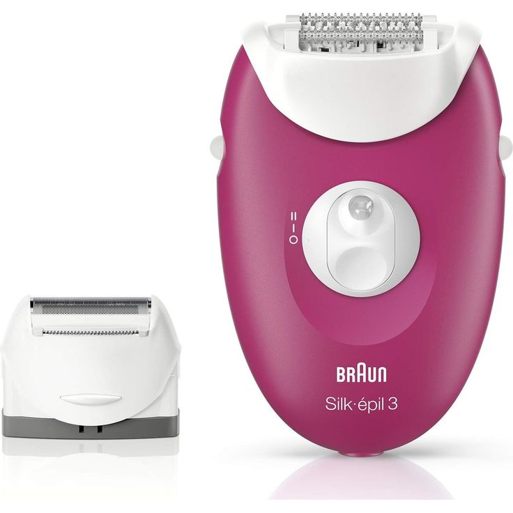 Braun Silk-epil 3 3-410 Kabelgebundener Epilierer, mit 3 Extras (2018 Version), Himbeer
