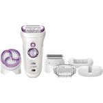 Braun Silk-épil 9 SkinSpa Epilierer 9-961 Nass- und Trockenanwendung inkl. Aufsatz für sensible Bereiche & Peeling-Bürstenaufsatz
