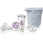 Braun Silk-épil 9 9-969 Skinspa Wet&Dry Nass- und Trockenanwendung breiter Epilierkopf inkl. Aufsatz für sensible Bereiche