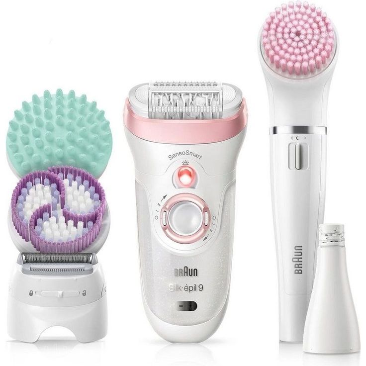 Braun Silk-épil Beauty-Set 9 9-995 Nass- und Trockenanwendung inkl. Rasieraufsatz, Massagekopf, Trimmeraufsatz, Gesichtsreinigungsbürste, Hautkontakt-Aufsatz – Bild 1