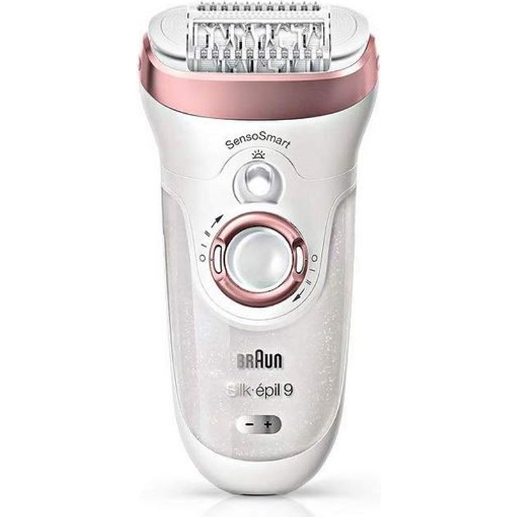 Braun Silk-épil 9-980 SkinSpa SensoSmart Nass- und Trockenanwendung inkl. Aufsatz für sensible Bereiche, Bürstenaufsätze, Bikinitrimmer, Aufbewahrungstasche – Bild 2