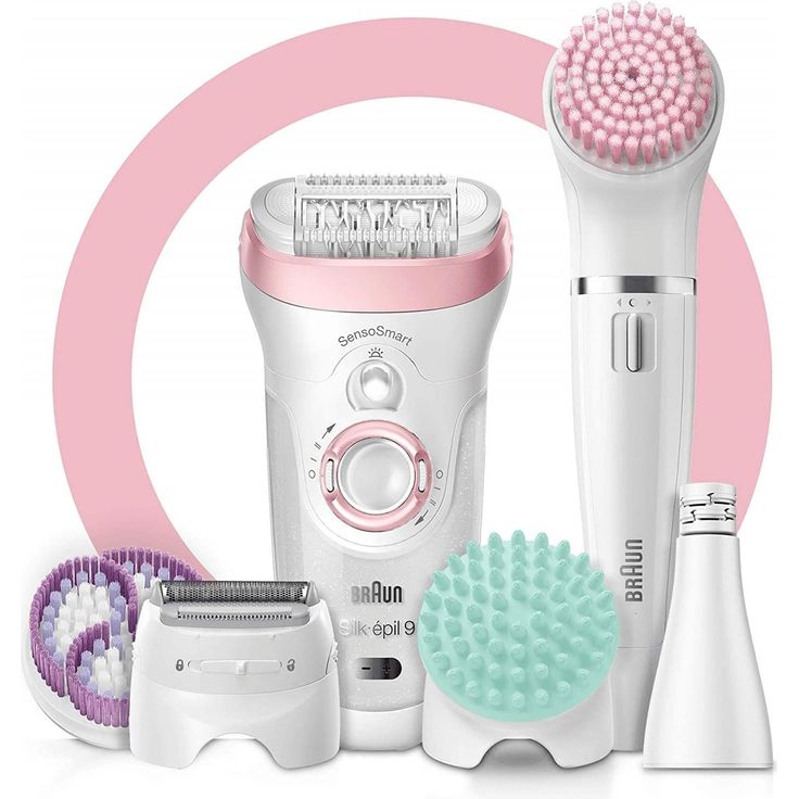 Braun Silk-épil Beauty Set 9 9-985 Luxus-Epilierer für Damen, kabellos, Wet&Dry: Kit zur Haarentfernung, Rasur, Peeling und Reinigung des Körpers-Gesichts – Bild 3