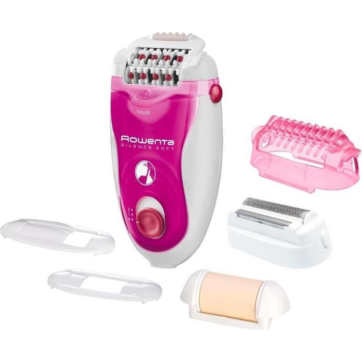 Rowenta EP5660 Epilierer Silence Soft Trockenanwendung Netzbetrieb 24 Pinzetten inkl. 5 Zubehöraufsätze