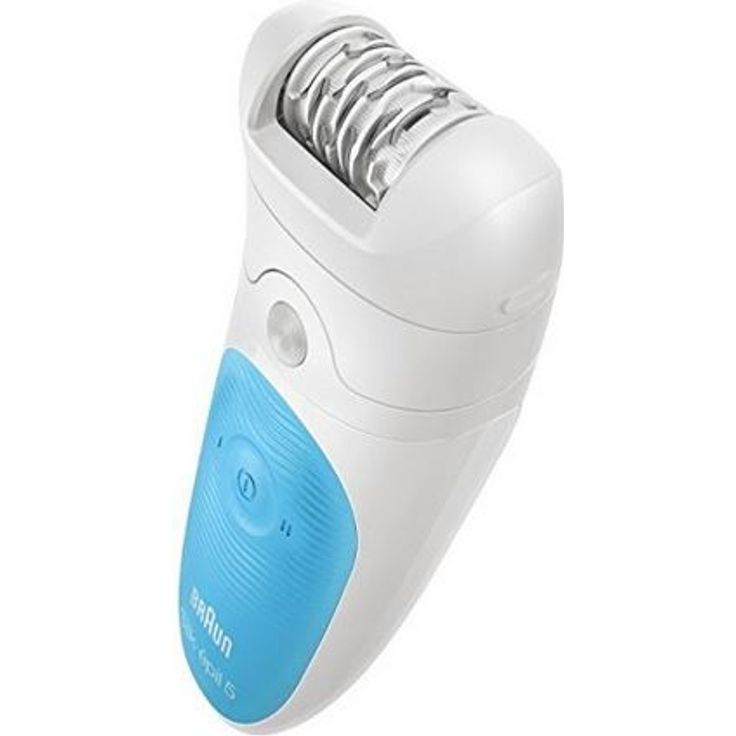 Braun Silk-épil 5 Wet & Dry Nass- und Trockenanwendung inkl. Hautkontakt-Aufsatz weiß/blau – Bild 2