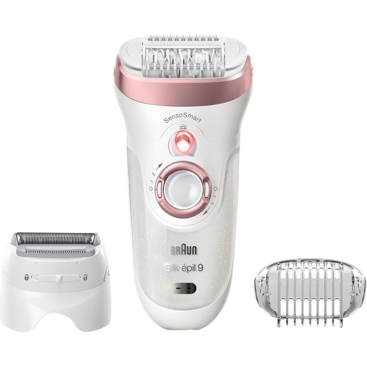 Braun Silk-épil 9 9-720 Epilierer für Frauen für eine langanhaltende Haarentfernung, weiß-roségold – Bild 1