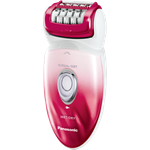 Panasonic ES-ED92 6-in-1 Epilierer Wet & Dry inkl. 6 Aufsätze rot/weiß