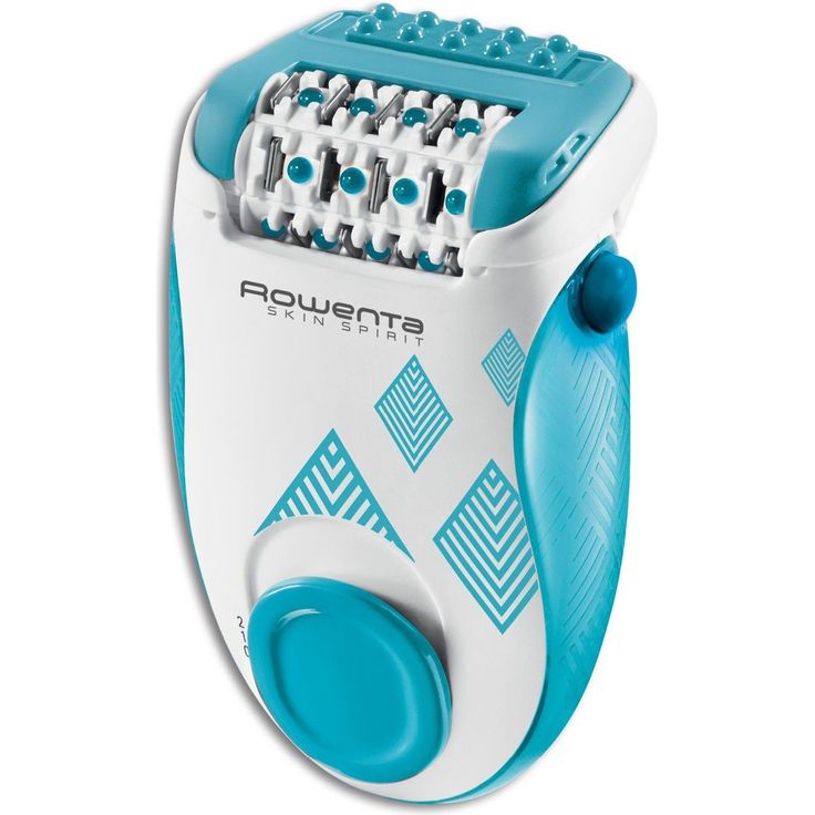 Rowenta EP2910 Skin Spirit Epilierer, zwei Geschwindigkeiten inkl. Desensibilisierungssystem, weiß blau
