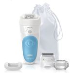 Braun Silk-épil 5 5-890 SensoSmart Epilierer Nass- und Trockenanwendung mit 5 Extras, blau