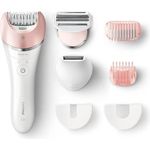 Philips Satinelle Advanced BRE640/00 Nass- und Trockenanwendung inkl. Rasier- und Trimmeraufsätze & Aufsatz für sensible Bereiche