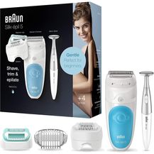 Bild für Braun Silk-épil 5-810 Wet & Dry SensoSmart Nass- und Trockenanwendung weiß-türkis inkl. Mini-Haartrimmer
