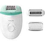 Philips Satinelle Essential BRE245/00 Epilierer Netzbetrieb Trockenanwendung 2 Geschwindigkeitsstufen weiß, grün