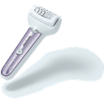 Panasonic ES-EL 7 C-V503 Epilierer, Flieder-Weiß inkl. Epilieraufsatz für Arme und Beine, Skin Protector Aufsatz, Rasieraufsatz mit ausklappbarem Langhaarschneider, Kammaufsatz, Pediküreaufsatz