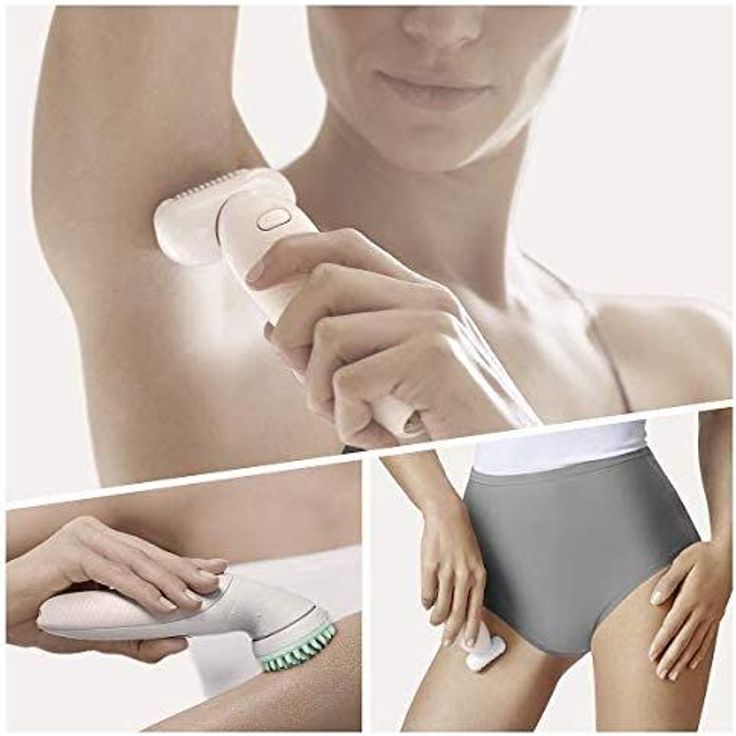 Braun Silk-épil 9 Flex 9020 Wet & Dry Epilierer mit 6 Extras inkl. Tiefenmassage-Aufsatz & Aufsatz für sensible Bereiche – Bild 3