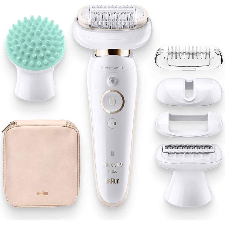 Braun Silk-épil 9 Flex 9020 Wet & Dry Epilierer mit 6 Extras inkl. Tiefenmassage-Aufsatz & Aufsatz für sensible Bereiche – Bild 2