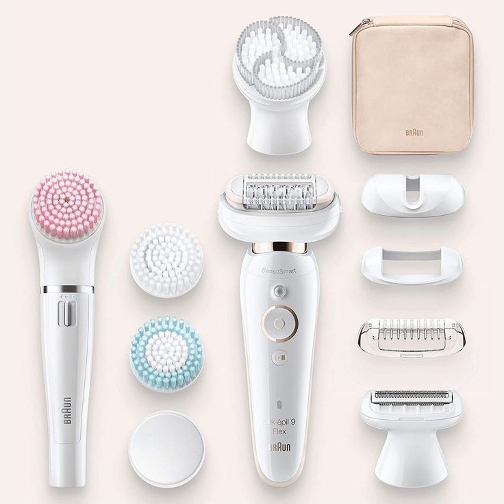 Braun Silk-épil 9 Flex 9100 Beauty-Set Epilierer mit flexiblem Kopf für eine einfachere Haarentfernung, mit Aufsatz für sensible Bereiche weiß/gold – Bild 5