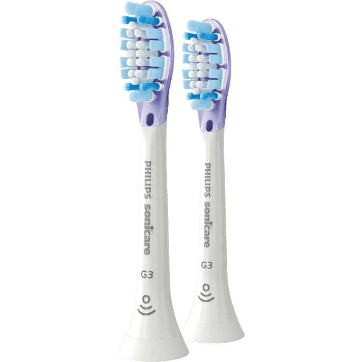 Philips Sonicare HX9052/17 Aufsteckbürste Premium GumCare, 7x gesünderes Zahnfleisch, RFID-Chip, 2er-Pack, Weiß – Bild 1