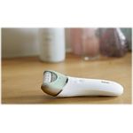 Philips Satinelle BRE620 Epilierer, Epiliergerät inkl. Trimmerkamm, Massagezusatzteil, Scherblatt, Aufbewahrungsbeutel, Reinigungsbürste