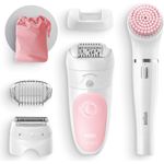 Braun Silk-épil Beauty Set 5 Starter Wet&Dry 5-885 Damen Epilierer 4 in 1 kabellos