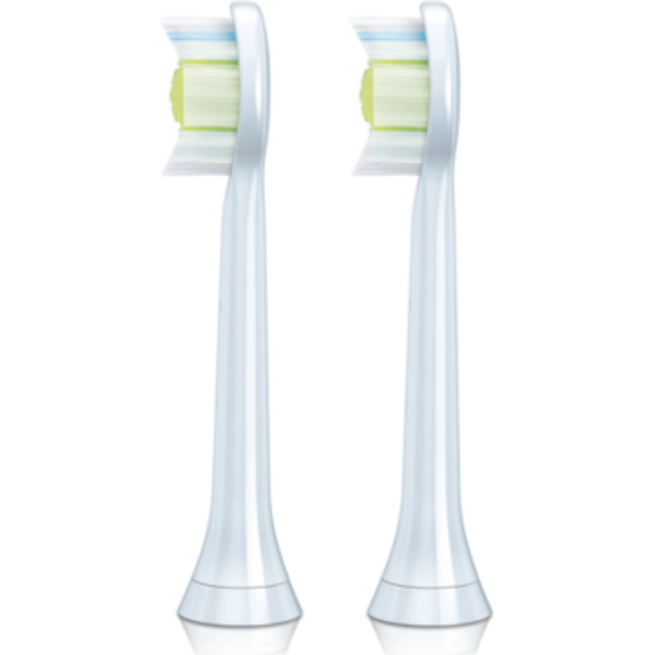 Philips Sonicare Ersatzbürsten DiamondClean HX6062-07 für 100 % weißere Zähne Passen auf jede Philips Sonicare Zahnbürste mit Aufsteck-System 2er Pack, Standard, Weiß – Bild 2