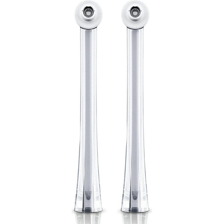 Philips Sonicare HX8032/07 AirFloss Ultra für eine verbesserte Zahnzwischenraum Reinigung & ein tiefenreines Mundgefühl silber, 2er-Pack