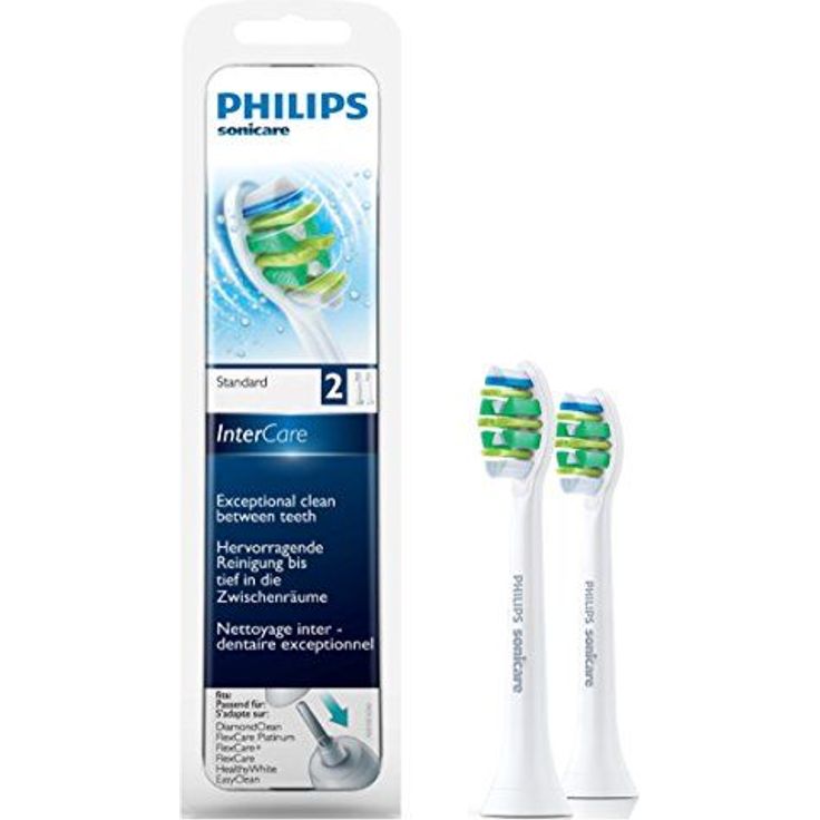 Philips Sonicare HX9002/10 Aufsteckbürste InterCare bessere Zahnzwischenraumreinigung, 2er-Pack – Bild 4