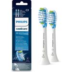 Philips Sonicare HX9042/17 Aufsteckbürste Premium Plaque Defence, 10x mehr Plaqueentfernung, RFID-Chip, 2er-Pack, Weiß