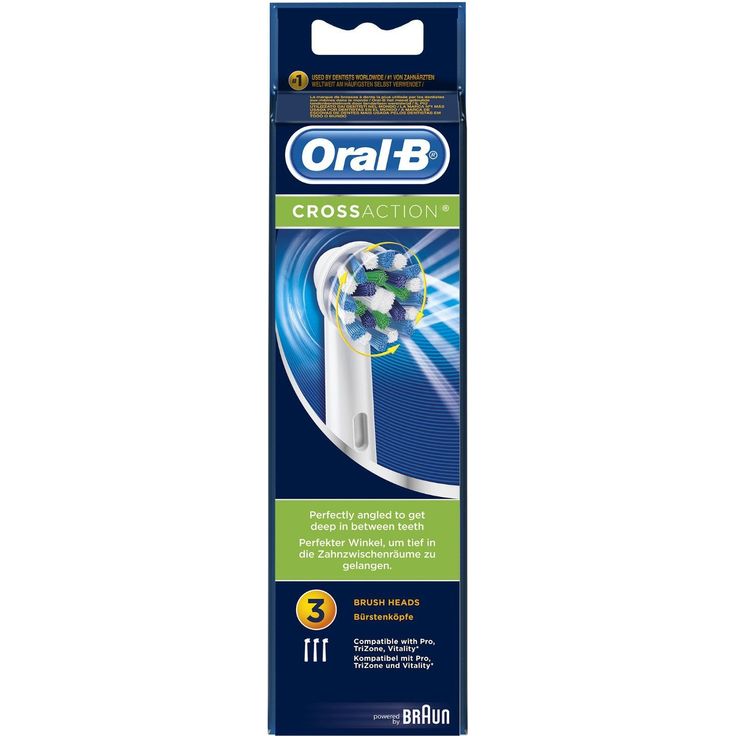 Oral-B CrossAction 3er-Pack für saubere & gesunde Zähne, tifengründliche Reinigung – Bild 3