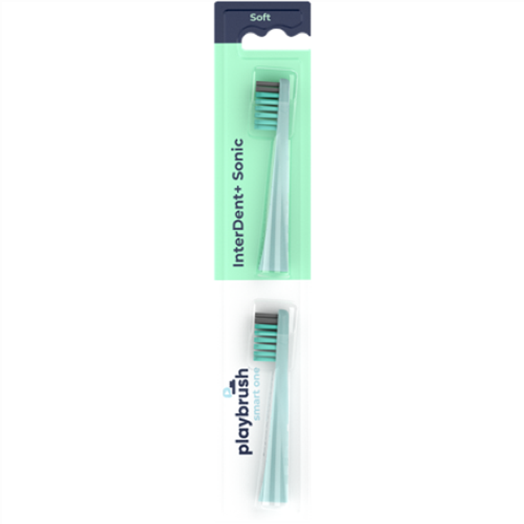 Playbrush Smart One Ersatzbürstenköpfe mint 2 St., Schalltechnologie, für eine schonende Zahnreinigung 