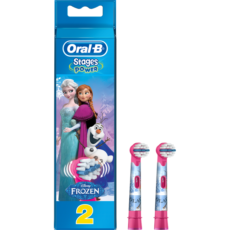 Oral-B Stages Power Aufsteckbürsten Frozen für elektrische Kinderzahnbürsten, 2 Stück – Bild 2