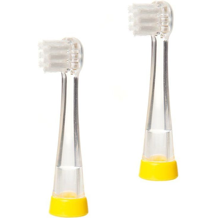 Brush-Baby BabySonic Ersatzköpfe für elektrische Zahnbürste GeburtErste Zähne 0-18 Monate Inklusive 2 Ersatzbürstenköpfe 0-18 Monate