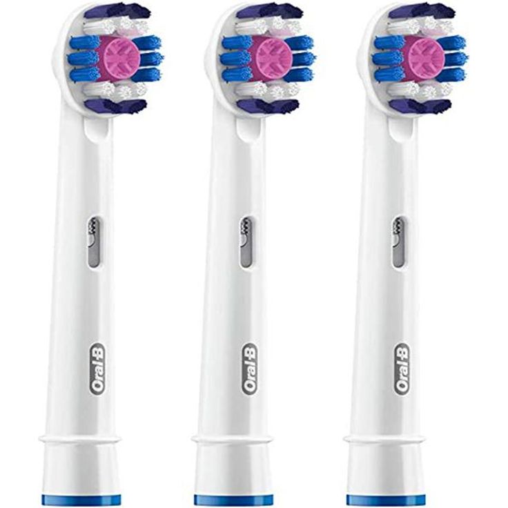 Oral-B 3D White Aufsteckbürsten, für eine natürliche Aufhellung der Zähne, 3er-Pack – Bild 1