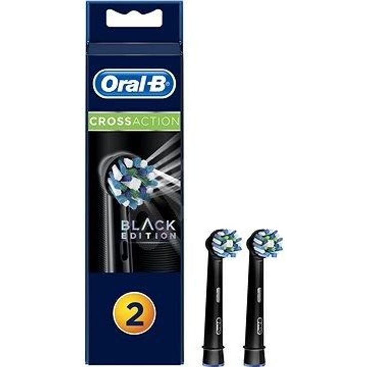 Oral-B Aufsteckbürsten CrossAction EB50-2 BK, schwarz, 2 Stück