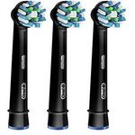 Oral-B CrossAction Black Edition Aufsteckbürsten, Borsten im 16-Grad Winkel für eine überlegene Reinigung, 3er-Pack, schwarz
