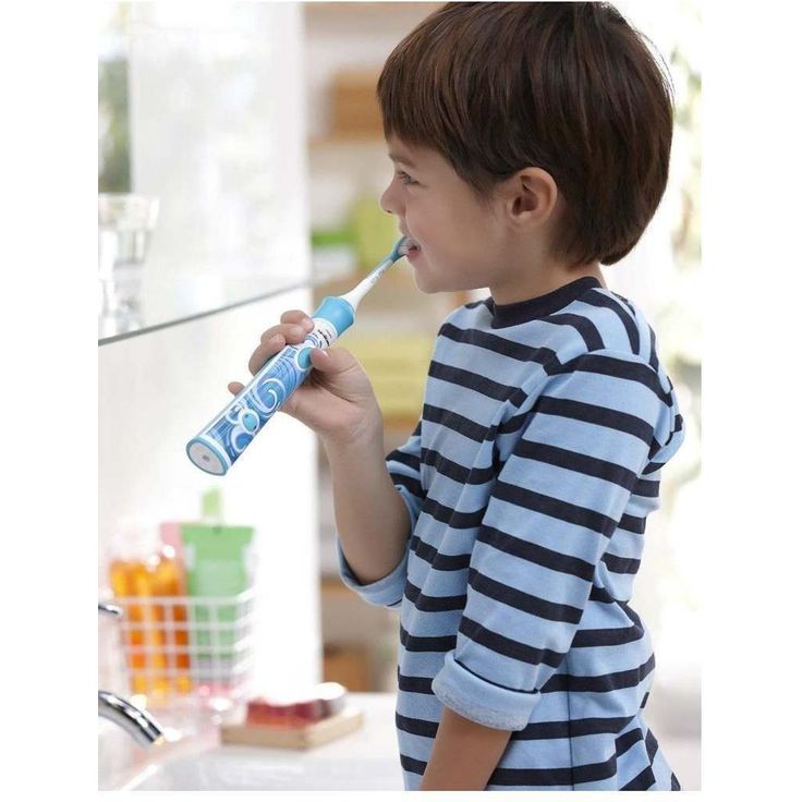 Philips Sonicare HX6034/33 for Kids, weiche Borsten für eine schonende Reinigung, 4er-Pack, weiß-türkis – Bild 2