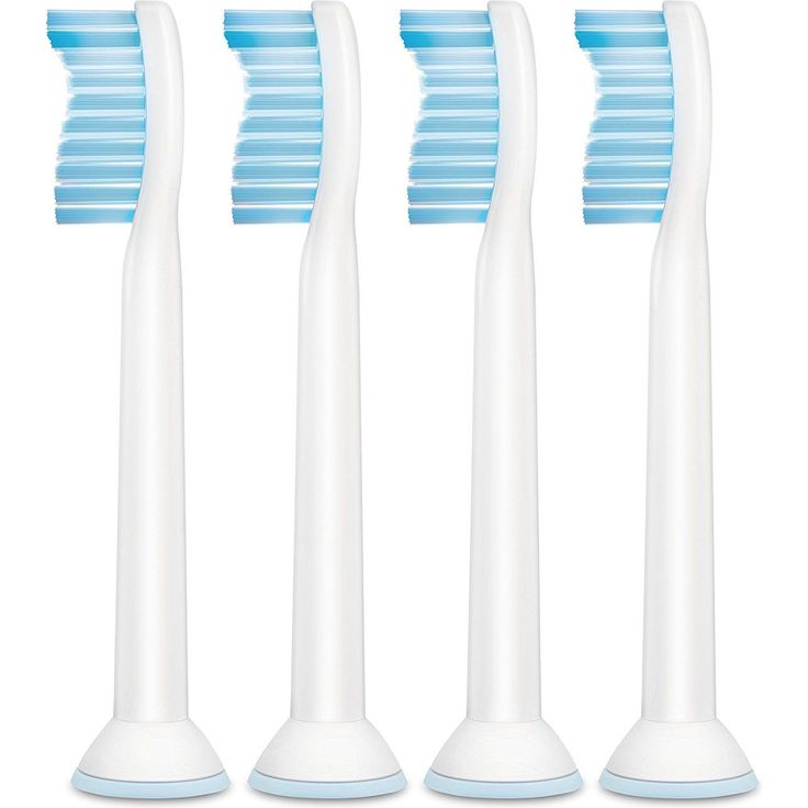 Philips Sonicare HX6054/07 Sensitive, extra weiche Borsten für empfindliche Zähne & Zahnfleisch, 4er-Pack, weiß – Bild 2