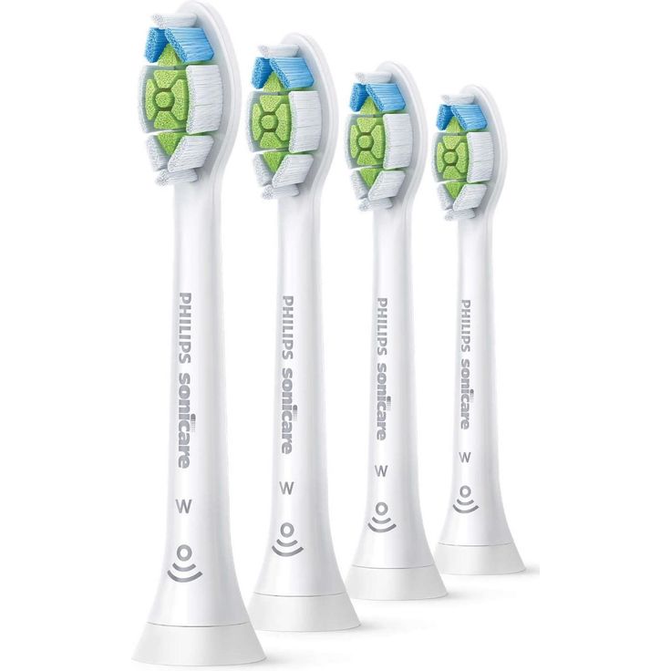 Philips Sonicare HX6064/10 Optimal White, 2x weniger Verfärbungen für weißere Zähne, 4er-Pack – Bild 1