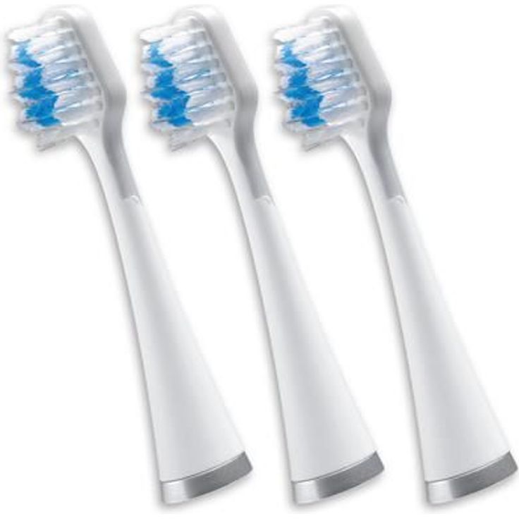 Waterpik Triple Sonic Complete Care Ersatzbürstenköpfe, weiß, STRB-3EW, 3er-Pack