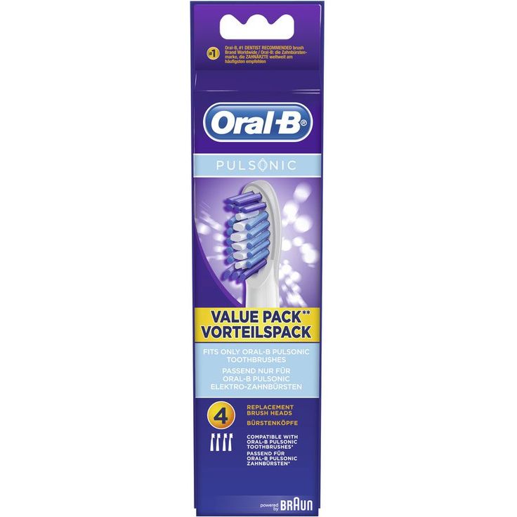 Oral-B Pulsonic Aufsteckbürsten, Passend für alle Oral-B Pulsonic Schallzahnbürsten, 4er-Pack – Bild 4