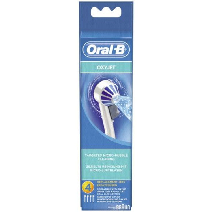 Oral-B OxyJet Aufsteckdüsen, Für eine gezielte Reinigung mit innovativer Mikro-Luftblasen-Technologie, 4er-Pack – Bild 2