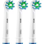 Oral-B CrossAction Aufsteckbürsten, mit Bakterienschutz, Verhindert bakterielles Wachstum auf den Borsten, 3er-Pack