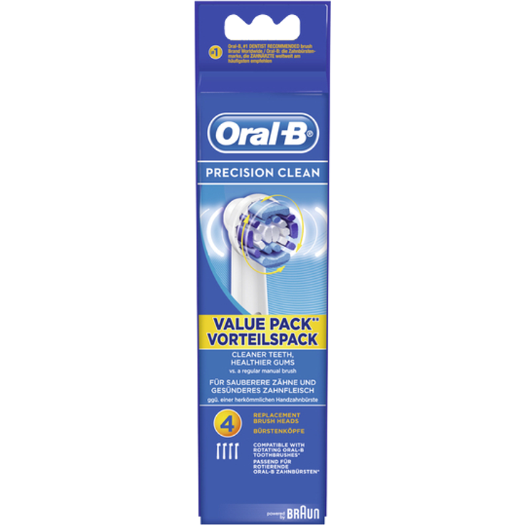 Oral-B Precision Clean Aufsteckbürsten, Umschließt jeden Zahn einzeln für eine optimale Reinigung, 4er-Pack – Bild 3