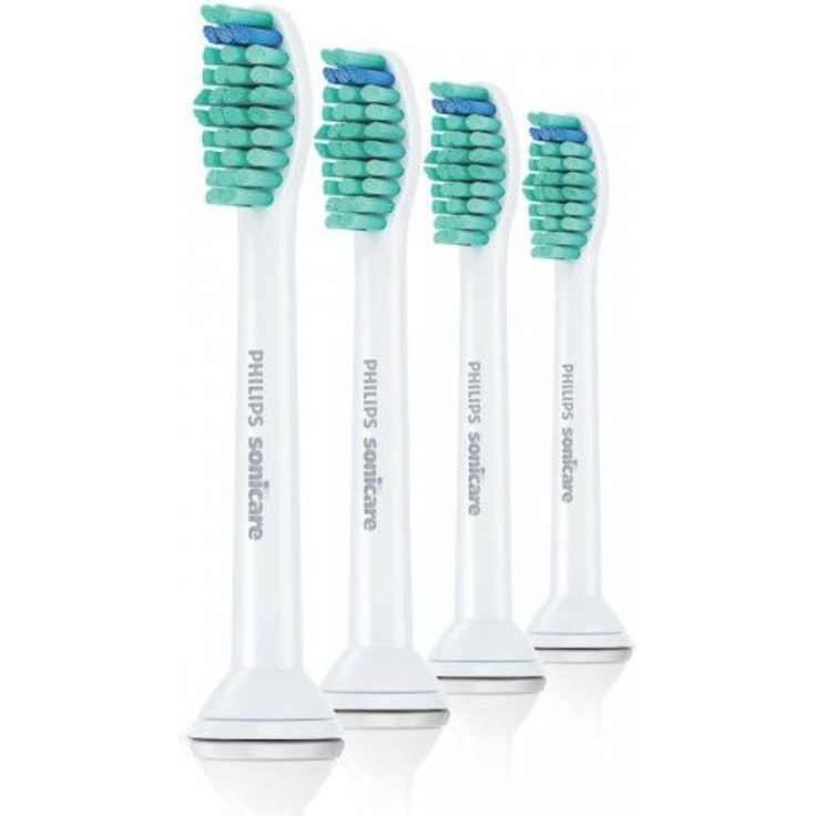 Philips Sonicare HX6014/07 ProResults 4er-Pack, Schalltechnologie, tiefengründliche Reinigung