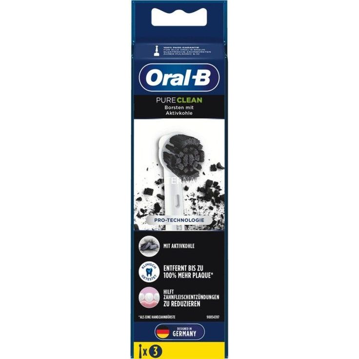 Oral-B Pure Clean 3er Aufsteckbürste, weiß