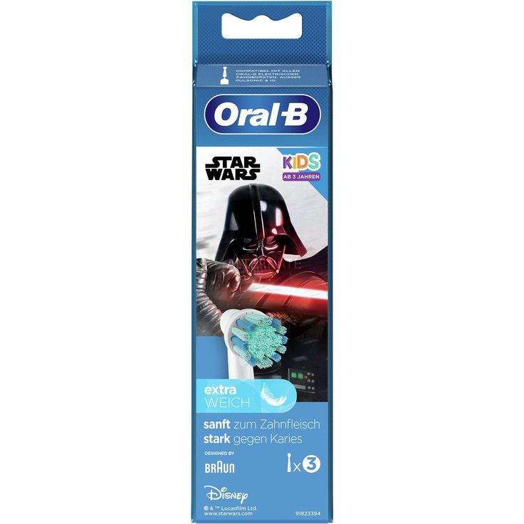 Oral-B Kids Star Wars 3er Aufsteckbürste, weiß